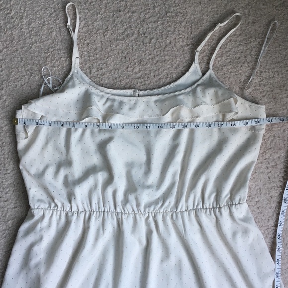 Lauren Conrad Spaghetti Strap Cream Dress size 16 - Picture 7 of 8